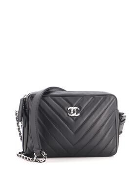 Chanel Promenade Camera Bag Chevron #350844C36B